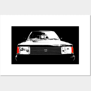 Talbot Horizon 1980s British classic car monoblock white Posters and Art